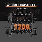 Holleyweb Adjustable 3-Tier Dumbbell Weight Rack