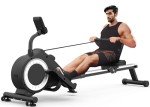 Foldable Rowing Machine with LCD Monitor and Resistance
