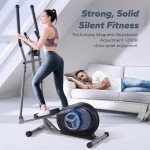 MERACH Compact Quiet Elliptical Trainer for Home Fitness
