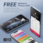 MERACH Compact Quiet Elliptical Trainer for Home Fitness