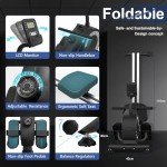 Foldable Rowing Machine with LCD Monitor and Resistance