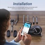 MERACH Compact Quiet Elliptical Trainer for Home Fitness