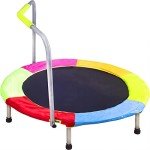 Kids 37-Inch Trampoline with Handle for Fitness
