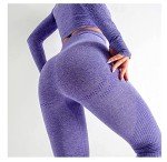 3-Piece Seamless Gym Set for Women - Purple