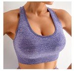 3-Piece Seamless Gym Set for Women - Purple