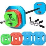 Adjustable Barbell Weights Set for Home Fitness
