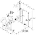 Adjustable Heavy Duty Squat and Bench Press Rack