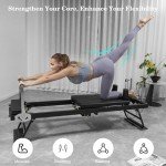 Foldable Pilates Reformer Machine with Accessories