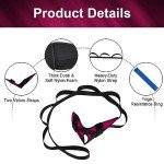 Flintronic Yoga Stretch Strap with Loops - Pink