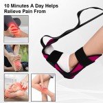 Flintronic Yoga Stretch Strap with Loops - Pink