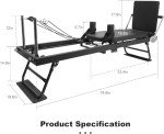 Foldable Pilates Reformer Machine with Accessories