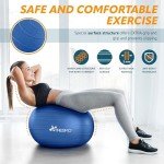 TRESKO® Anti-Burst Exercise Ball with Pump