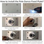 PRIORMAN Fixed Ceiling Plate for Pole Dancing