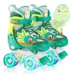 Dino Toddler Roller Skates with Light Up Wheels