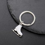 Teamer 3D Turquoise Ice Skate Keychain for Women