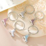 Teamer 3D Turquoise Ice Skate Keychain for Women