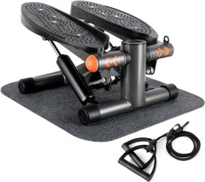 ONETWOFIT Mini Stepper with Resistance Bands