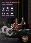Compact Magnetic Rowing Machine with Adjustable Resistance