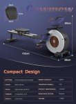Compact Magnetic Rowing Machine with Adjustable Resistance