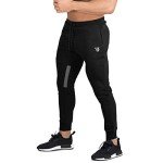 Men's Black Gym Joggers with Pockets