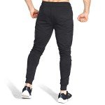 Men's Black Gym Joggers with Pockets