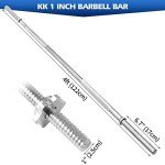Chrome Barbell Bar with Spin Lock for Weight Training