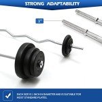 Chrome Barbell Bar with Spin Lock for Weight Training