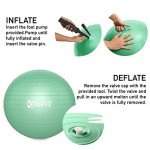 OXFIT Anti-Burst Yoga Ball with Pump - Mint Green