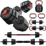 Adjustable Dumbbell Set: 4 in 1 Home Gym Equipment