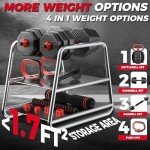 Adjustable Dumbbell Set: 4 in 1 Home Gym Equipment
