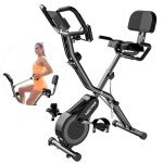 Foldable Magnetic Exercise Bike with Heart Rate Monitor