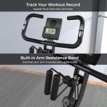 Foldable Magnetic Exercise Bike with Heart Rate Monitor