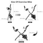 Foldable Magnetic Exercise Bike with Heart Rate Monitor