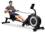 Foldable Rowing Machine with Adjustable Resistance & Monitor