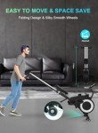 Foldable Rowing Machine with Adjustable Resistance & Monitor