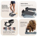 Leikefitness Home Stepper with Resistance Bands