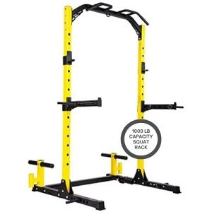 HulkFit Adjustable Power Rack for Home Workouts