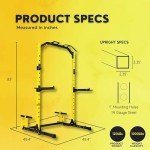 HulkFit Adjustable Power Rack for Home Workouts