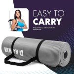 KAYMAN Non-Slip Yoga & Exercise Mat with Strap