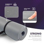 KAYMAN Non-Slip Yoga & Exercise Mat with Strap