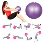 HQdeal 2-Pack 23cm Anti-Slip Pilates Balls