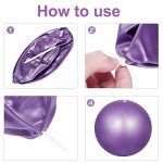 HQdeal 2-Pack 23cm Anti-Slip Pilates Balls