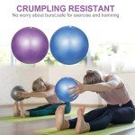HQdeal 2-Pack 23cm Anti-Slip Pilates Balls