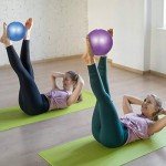 HQdeal 2-Pack 23cm Anti-Slip Pilates Balls