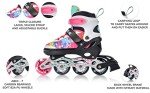 Adjustable 4-in-1 Inline Skates for Kids