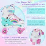 Adjustable Light Up Roller Skates for Kids