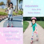 Adjustable Light Up Roller Skates for Kids