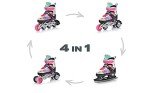 Adjustable 4-in-1 Inline Skates for Kids
