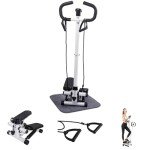 HLC Mini Stepper with Handlebar and Resistance Band