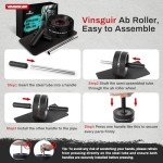 Core Workout with Vinsguir Ab Roller Wheel